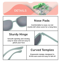 SYGA Childrens Sunglasses Summer Sun Shade And Sun Protection Sunglasses for Kids - 4 to15 years old (Blue)