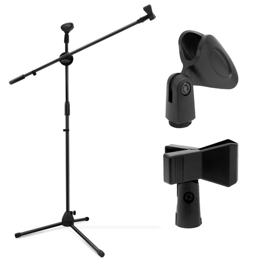 SYGA Portable Projector Microphone Stand Kit with 360? Panorama Ball Head and Cell Phone Space with Carrying Bag
