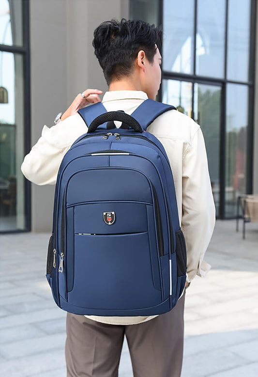 SYGA Backpack Men's Large Capacity Business Computer Backpack Outdoor Travel Student School bag(Black)