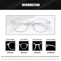 SYGA Anti-Blue Light Retro Flat Mirrors Cross-Border Glasses Suitable For 16+ boys&Girls Candy Color(Yellow)