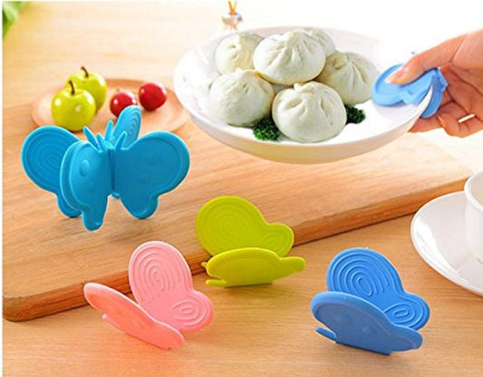 SYGA Silicone Pinch Grip Utensil Holder (Multicolour)