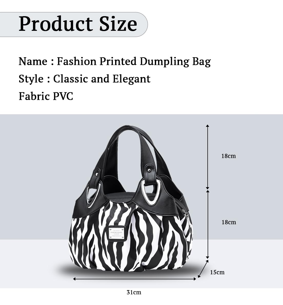 SYGA Women's Printed PU Leather Hobo Bag, Multiple Colors and Patterns, Crossbody Shoulder(ZEBRA PRINT)