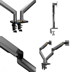SYGA NB G35 Dual Monitor Stand, 22-32 Inch Gas Spring Monitor Mount, Height Adjustable, Load 4.4-26.4 lbs per Arm