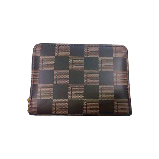 SYGA Women's Fashion Wallet, Double Zipper with Card Slots and Coin Pouch(Brown)