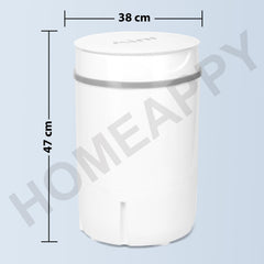 HOMEAPPY Latest Mini Washing Machine || Single Tub Portable Washing Machine with Anti Bacterial Function of Blue UV Light Rotary Controller for Compact Laundry || Washing Underwear Baby Clothes