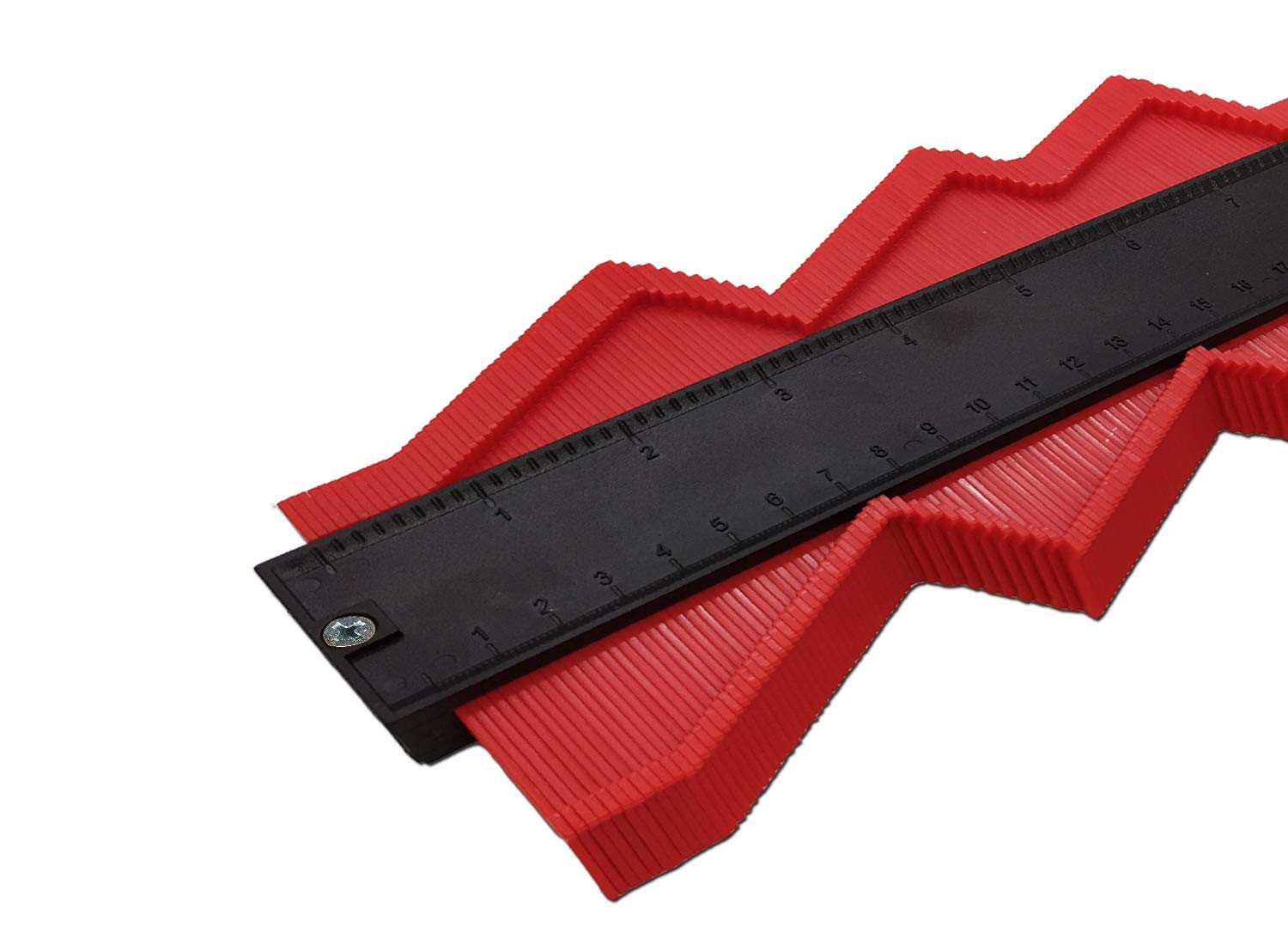 SYGA 25cm Long with Magnet Contour Irregular Profile Gauge Duplicator Tiling Laminate Tiles Edge Shaping Wood Measure Ruler for Professional Precise Measurement