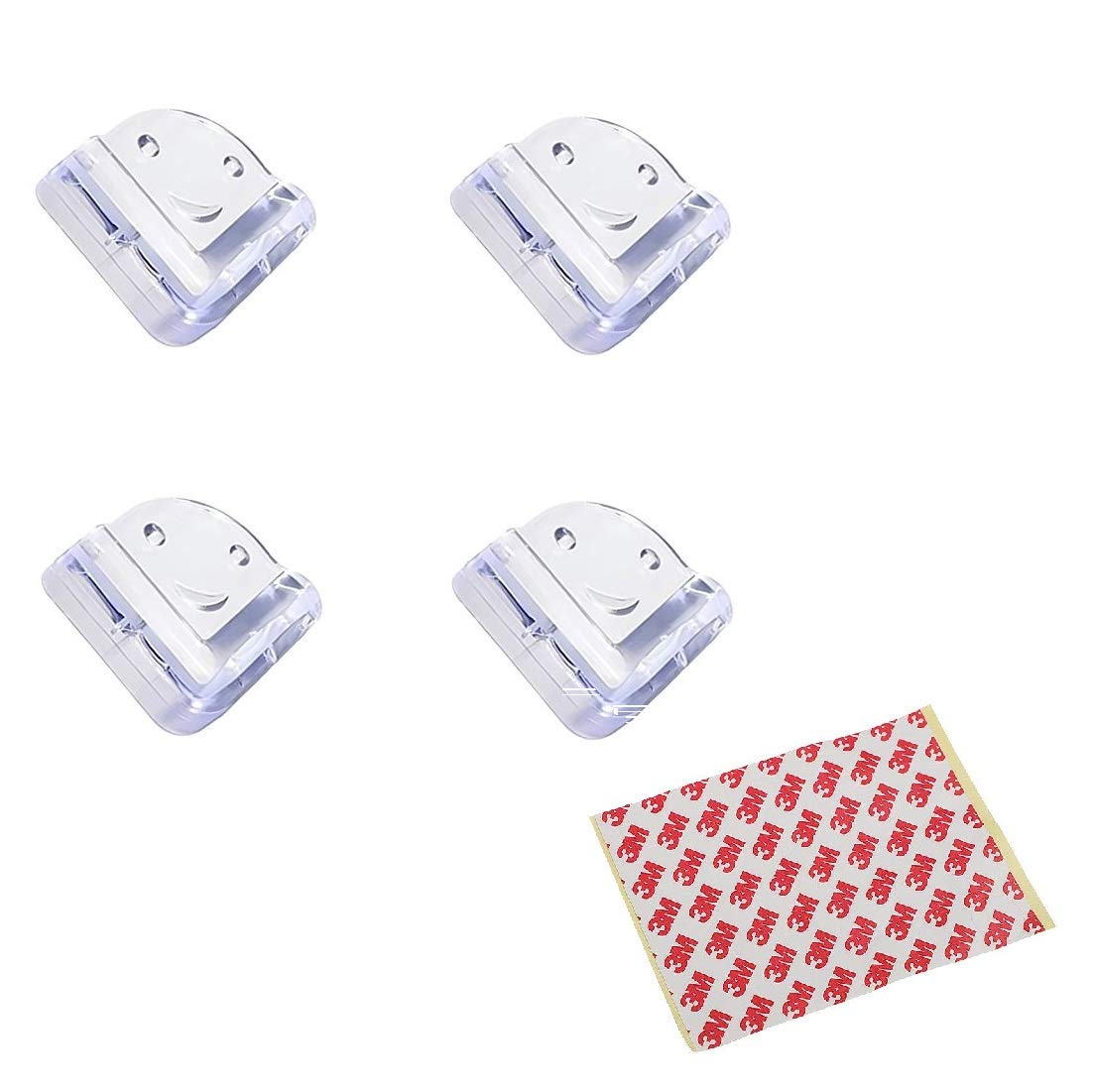 SYGA Set of 4 Transparent C Shape Baby Safety Corner Gaurd Baby Proofing Corner Protector