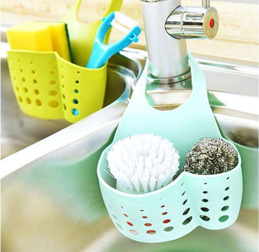 SYGA 1 Piece Kitchen Bathroom Sponge Soap Water Draining Hanging Holder,Random Color