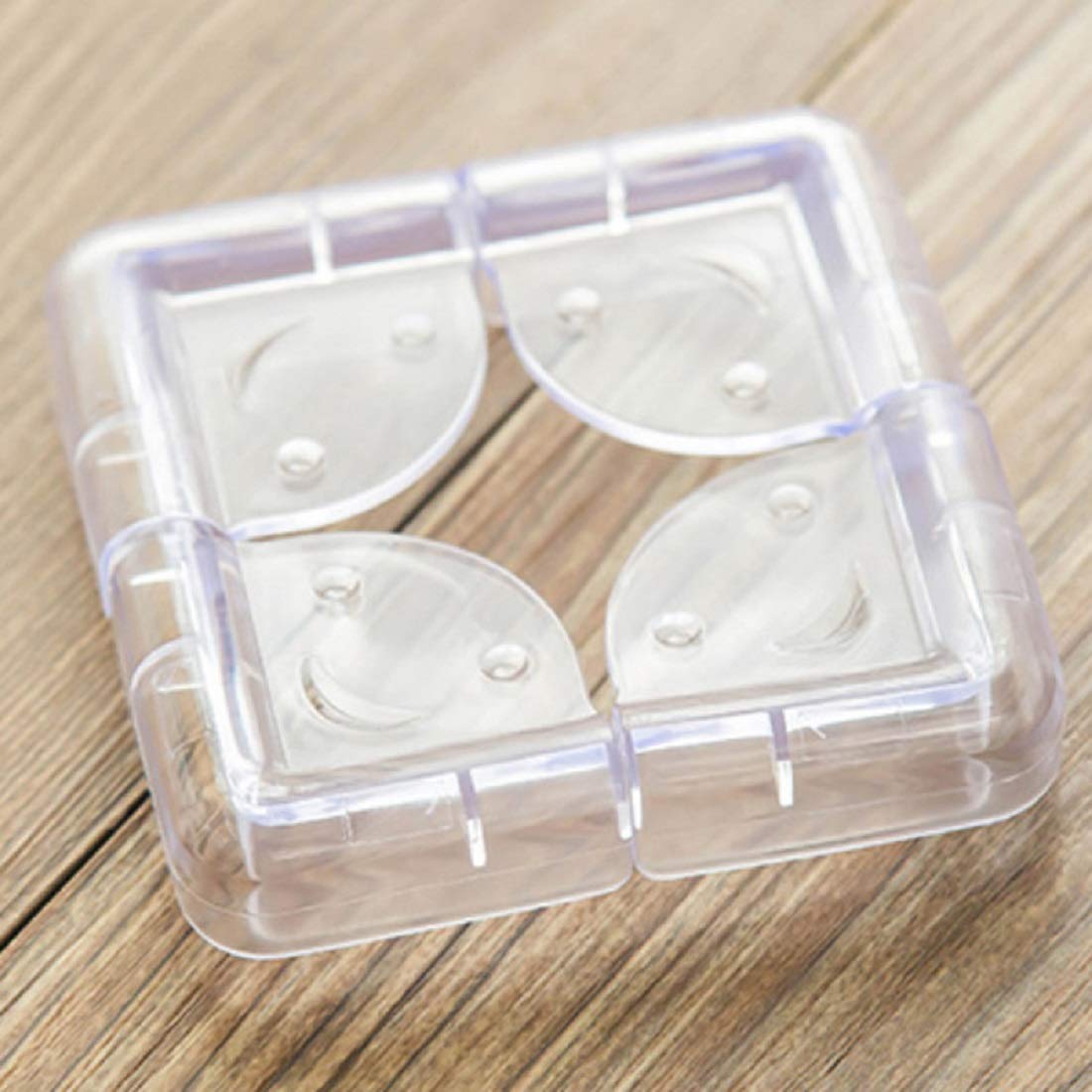 SYGA Set of 4 Transparent C Shape Baby Safety Corner Gaurd Baby Proofing Corner Protector