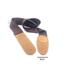 SYGA Cool Design Cotton Leather Guitar Strap(Beige)