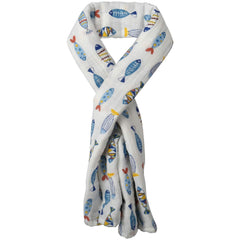 SYGA 1 Piece Organic Cotton Baby Muslin Swaddle_Fish Design