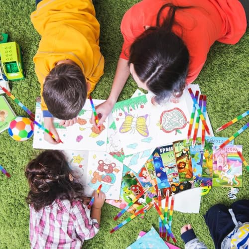 Colouring Book With Colours Set For Kids - 10Sets Of Colouring Book ...