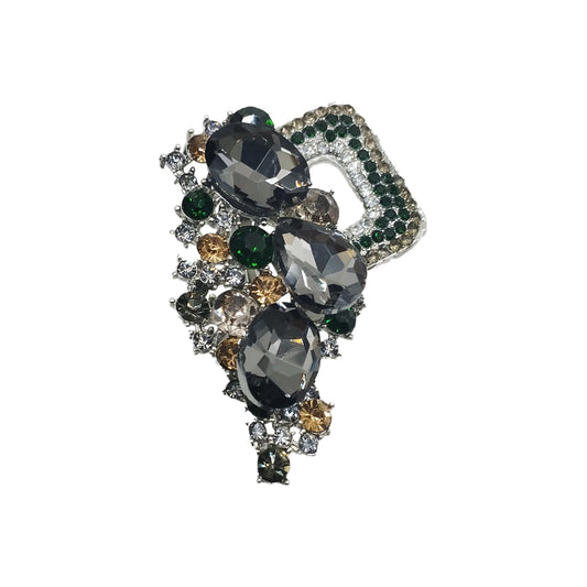 SYGA Brooch Pin Fashion Crystal Rhinestone Jewellery Pin Vintage Clothing Accessories Decoration Diamond-Encrusted Colorful Brooches For Women- S226