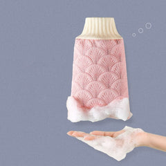 SYGA 3 PCS Set Of Sponge Bath Towel Pull Back Strap Flower Bath Gloves For Men And Women Cleaning And Soaking