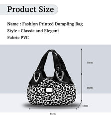 SYGA Women's Printed PU Leather Hobo Bag, Multiple Colors and Patterns, Crossbody Shoulder(LEOPARD PRINT)