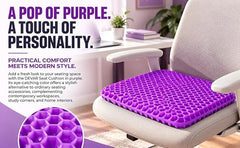 DEVAR Silicone Gel Seat Cushion, Rectangular