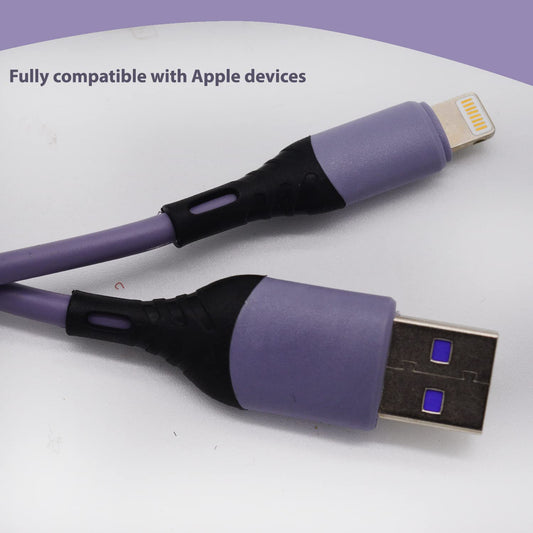 SYGA USB Cable for Android, 5A, Lavender - 2 Meters