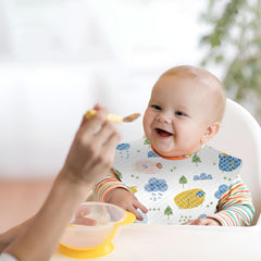 MOMISY Disposable Baby Bibs, 20 Pack Soft Travel Bibs for Feeding Infants, Use and Throw Bibs, Toddler Drool Burp Apron, 3 Layer Absorbent Waterproof Bib with 3D Crumb Catcher