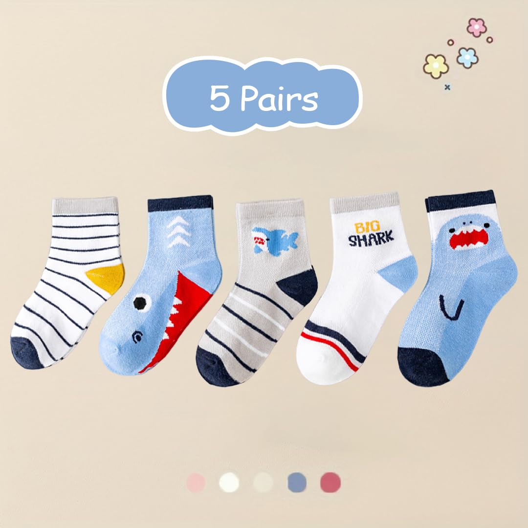 SYGA 5 Pairs Socks Baby Autumn And Winter Cotton Socks, Baby Calf Socks 9M - 24M