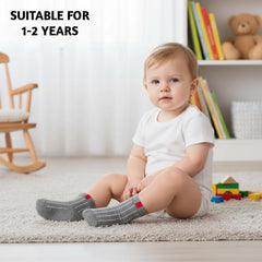 MOMISY 6 Pairs Girl Boys Toddlers Infant Solid Color Socks Cotton Kids Tube Ankle Socks - Multicolor (IN, Age, 1 Year, 2 Years, Multicolor)