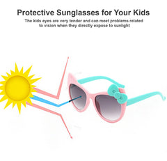 SYGA Kids Goggles, Modern Stylish Eyewears for Boy's and Girls, BowTie Style, Suitable for Age 3 to 8 Years - Beige
