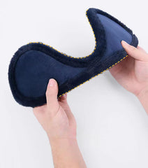 SYGA Winter Men's Trendy Warm Earmuffs Thickened Plush Back-Worn Earmuffs Winter Cold-Proof(Navy Blue)