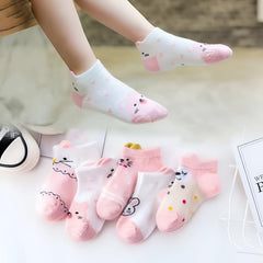 MOMISY 5 Pairs Baby kids Girl Boys Toddlers InfantmCotton Stretch Baby Socks (IN, Age, 12 Months, 24 Months, Mix Animal)
