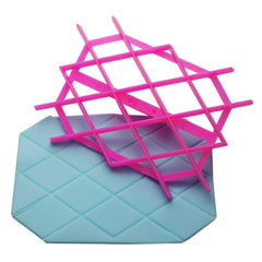 Syga Fondant Quilt Square Cutter Cake Cupcake Embossing Decorating Tool Embosser Cookie Mold 51025