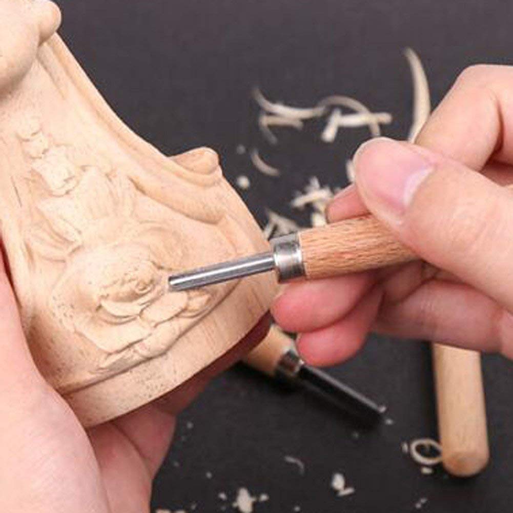 SYGA Set of 12 Wood Carving Tool Knife Kit for Wax, Rubber, Pumpkin, Soap, Vegetables and More for Kids and Beginners