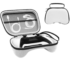 SYGA Game Controller Storage Remote Case for PS5, Carrying Travel Protective Case for Play Station 5 Protective case (PS5 White) [Video Game]