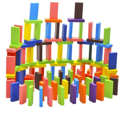 SYGA 120 Pieces 12 Colors Wooden Standard Competition Domino Children Early Educational Toys