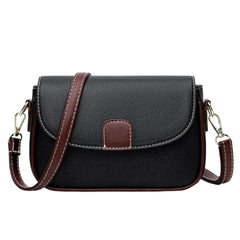 MOMISY Women's Crossbody Sling Bag, Shoulder Handbag with Long Strap, Zipper Closure (Black)