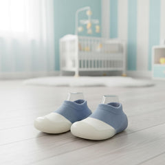 MOMISY Kids Cotton Baby Shoe Socks | Soft Breathable Socks for Kids 2–3 Years | Comfortable, Stylish & Protective Everyday Wear (Blue)