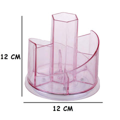 SYGA 1 Piece Acrylic 360 Rotating Pencil Pen Stand for School and Office Desk_Blue