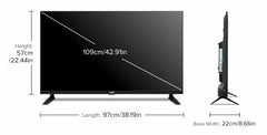 VW 109 cm (43 inches) OptimaX Series Full HD Smart QLED Android TV VW43AQ1