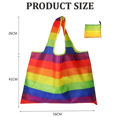 MOMISY Designer Pattern Reusable and Foldable Shopping Bag/Tote Hand bag/Travel Bag/Grocery Bag | Heavy Duty, Eco Friendly | Compact, Lightweight and Convenient (Stripe Multicolor)