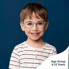 SYGA Children's Anti-Blue Light Glasses For 4-12Years old Kids(Anti blue light sky blue)