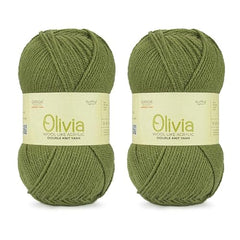 Ganga Acrowools Acrylic Olivia,Double Knit Yarn. Hand Knitting&Crochet Yarn. Oekotex Class 1 Certified. Pack of 2 Balls-100Gms Each. Shade No-Olv012, Maroon
