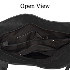 SYGA Women's Tote Bag, Large Capacity, Crossbody or Shoulder Style(Black)