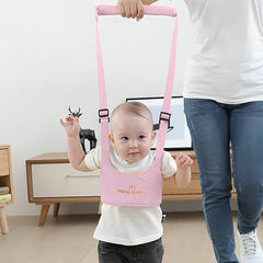SYGA Handheld Baby Walker with Harness, Adjustable Walking Assistant Helper for Infant Child (Age 6 Months to 24 Months),Stand Up and Learn Walking, Pink