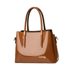 SYGA Handbag for Women Glossy Finish Shoulder Bag with Zipper Closure For Daily Use