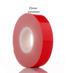 SYGA 10mm Red 3M Heat Resistant Acrylic Dual Adhesive Tape Roll,Clear Sticker for Car/Cell Phone Repair