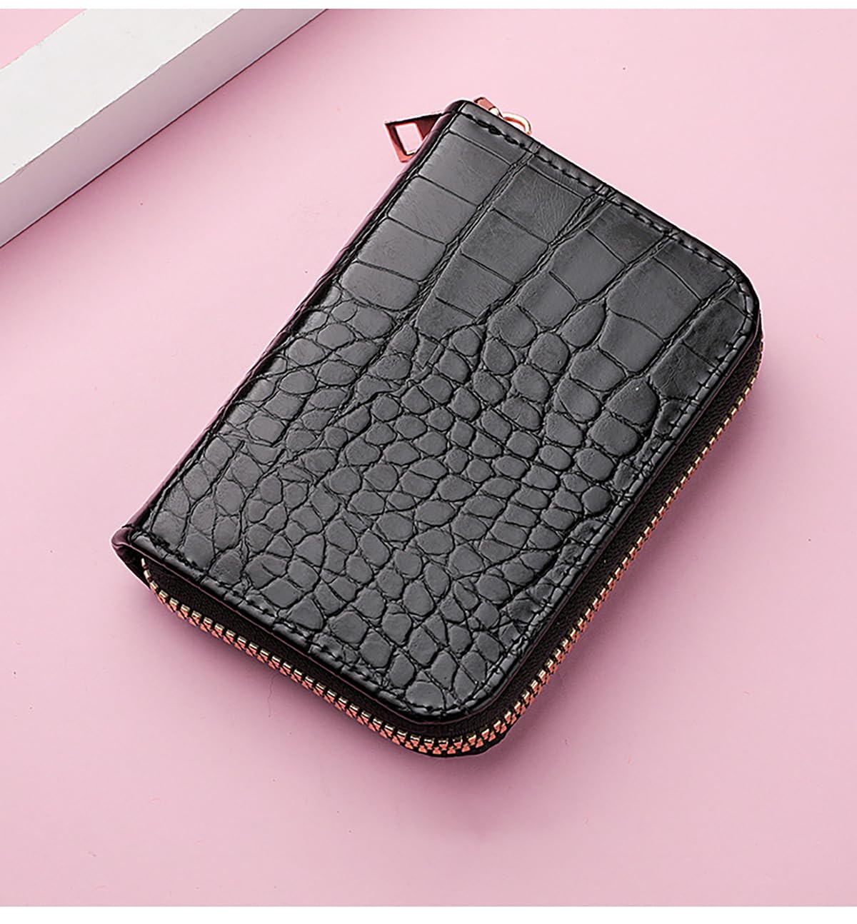 SYGA Women's Card Holder Coin Purse Multi-Card Slot Pu Pickup Case Zipper Small Wallet Driver's License Bag
