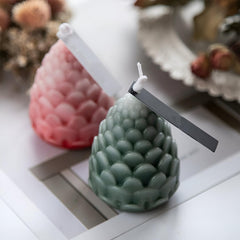 MOMISY Silicone Bubble Candle Moulds for Candle Making, Ideal for Diwali Candles, Chocolates, Personalized Gifting, Home Decoration (Pineapple-8)