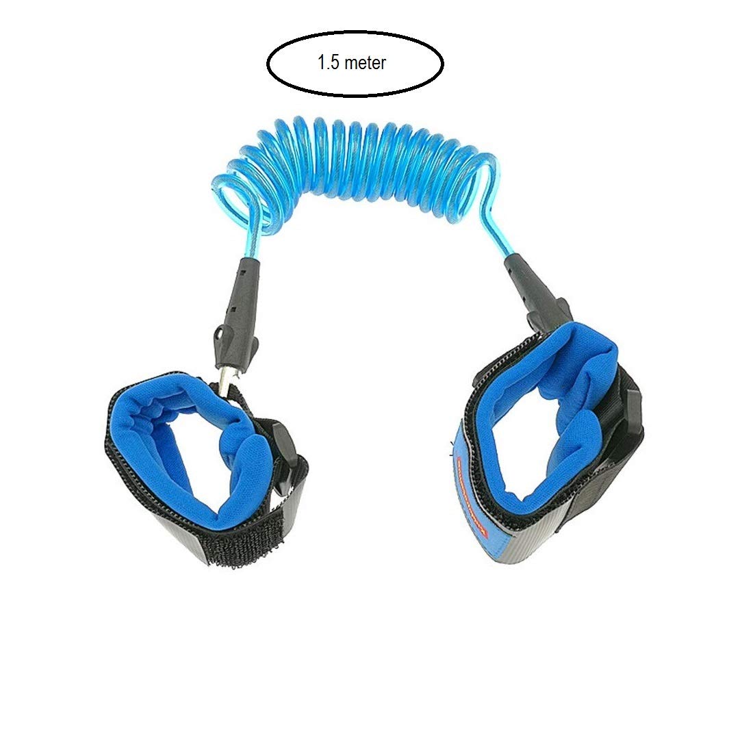 SYGA 1.5 Meter Anti Lost Safety Wrist Bracelet for Baby Child,with Extra Long Harness Strap Walking Hand Belt(Blue)