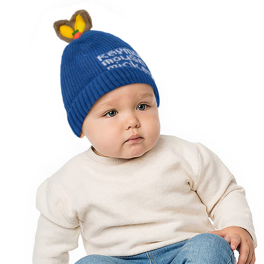 SYGA Baby Winter Cap for Infant Ear proction Wool Cap 6-24 Month - Blue
