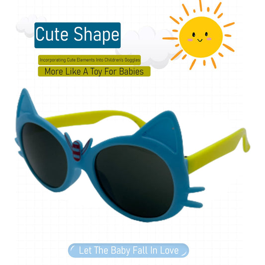 SYGA Children's Goggles Honey Bees Style Sunglasses Anti-UV Lens Eyewear Kids Sunglasses (Blue)