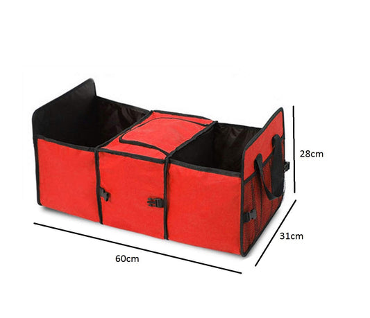 SYGA Insulation Storage Picnic Bag Heavy Shopping Organizer Foldable Storage Bag_Red