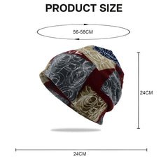 MOMISY Women Unisex Winter Beanie Hat & Neck Warmer | Knitted Multifunctional Scarf Cap with Letter Print | Warm Pullover Hat (in, Alpha, Free Size, LoveMaroon)