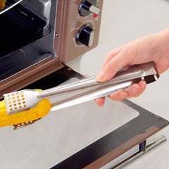 SYGA 1 Piece Stainless Steel Perforated Food Clip Bread Clip Barbecue Steak Food Clip